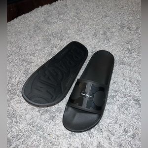 Ferragamo slides. Men’s Size 11. Black. Authentic